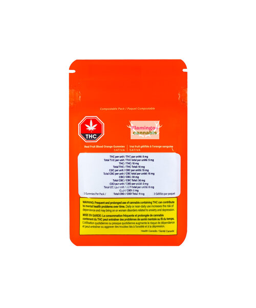 Wyld Blood Orange CBC 3:1 Sativa THC Gummies 2X5MG