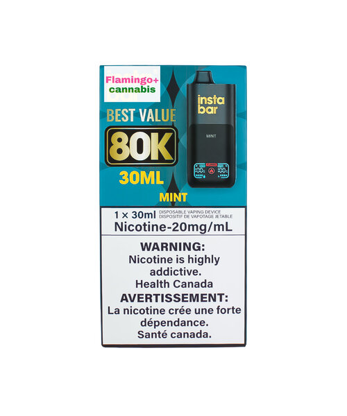 Insta Bar 80k Puff Rechargeable Disposable MB Mint