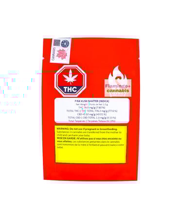 sizzle Sizzle Pink Kush Indica Shatter 1G sizzle Sizzle Pink Kush Indica Shatter 1G