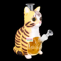 LIT 8.75" Cat Water Pipe
