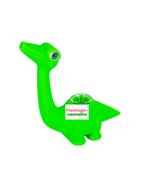 LIT 5.25" Silicone Dinosaur Pipe