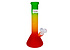 Red Eye Tek Red Eye Glass 10" Frosted Beaker Bong Rasta