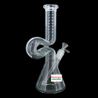 Gear Premium 12" Loopy Water Pipe Clear