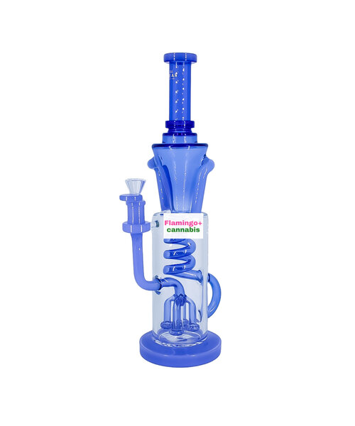 Gear Premium 14" Coil Bubbler Blue