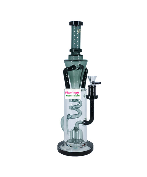 Gear Premium 14" Coil Bubbler Smoke