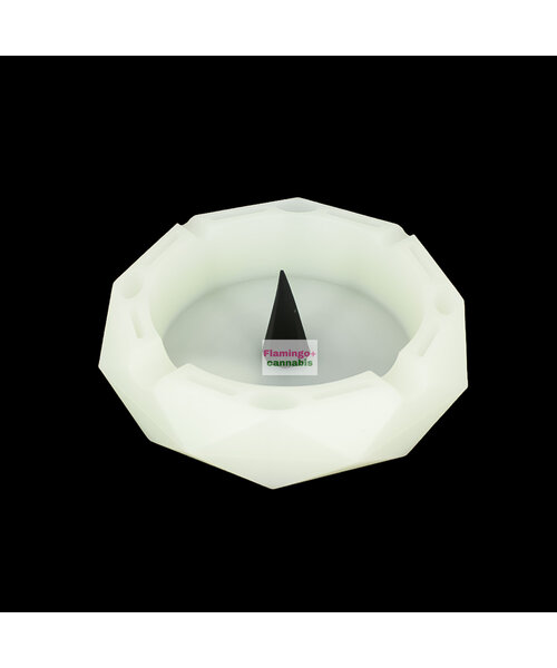 Lit Silicone 5" Round Ashtray w/Centre Poker