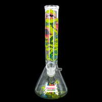 Red Eye Glass 12" Feed Me Venus Fly Traps Beaker Bong
