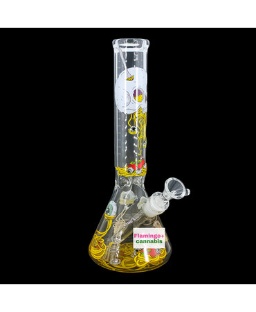 Red Eye Tek Red Eye Glass 12" Spaghetti Skull Beaker Bong