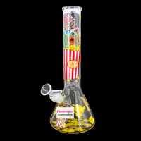 Red Eye Glass 12" Movie Night Beaker Bong
