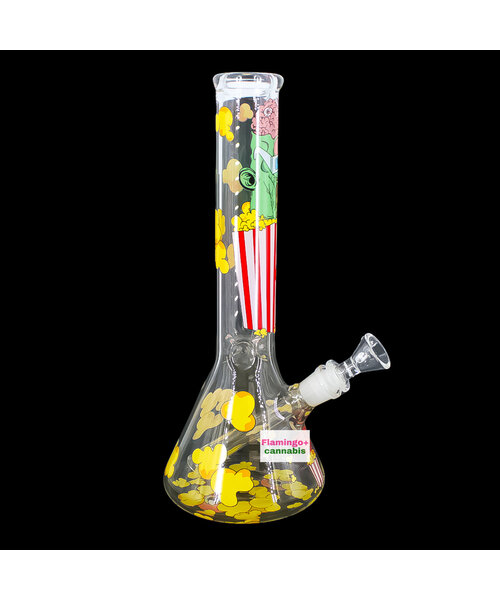 Red Eye Glass 12" Movie Night Beaker Bong