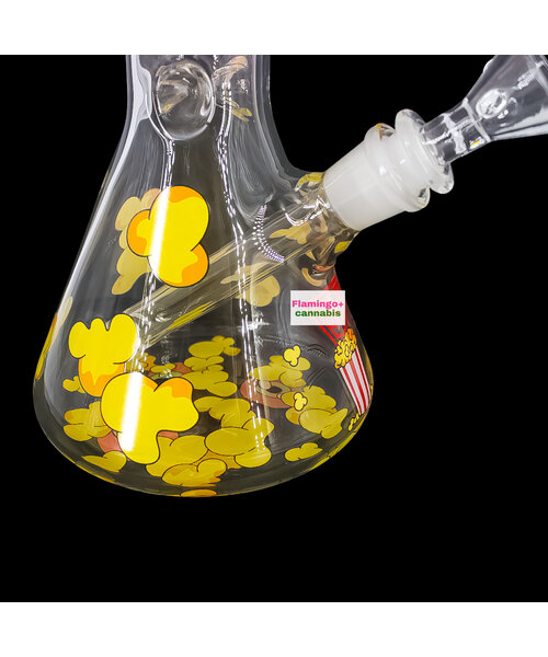 Red Eye Glass 12" Movie Night Beaker Bong