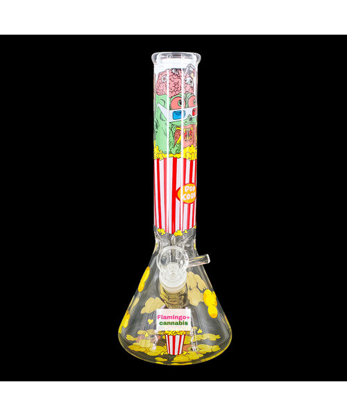 Red Eye Glass 12" Movie Night Beaker Bong