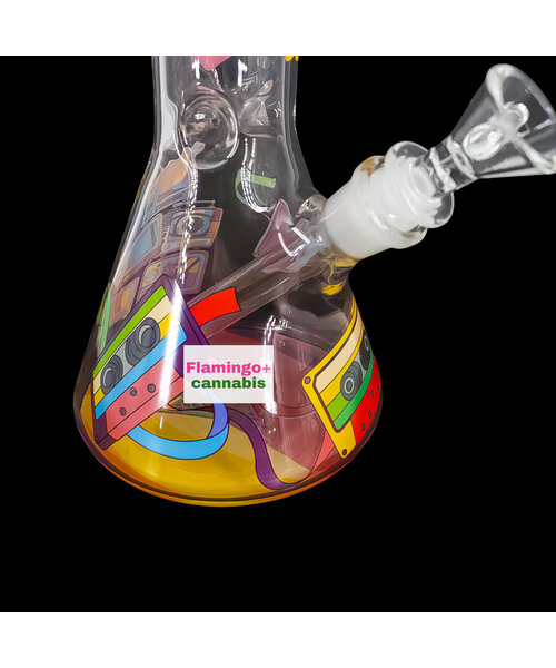 Red Eye Glass 12" 90's Nostalgia Beaker Bong