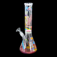 Red Eye Glass 12" 90's Nostalgia Beaker Bong
