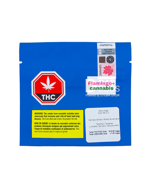 Dab Bods Rippin Razz Indica Shatter 1G