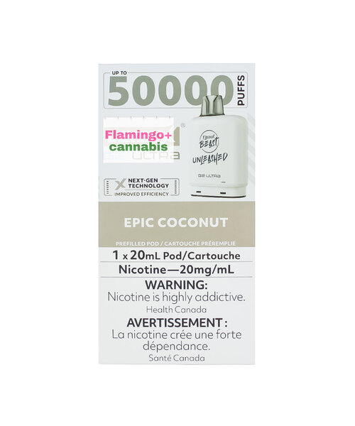 Flavour Beast Level-X G2 Ultra UNLEASHED Pre-Filled Pod 50k Puff MB Epic Coconut