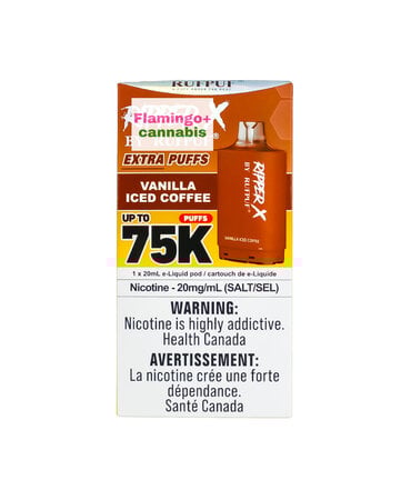 Ripper-X RufPuf Ripper-X Pre-Filled Pod 75k Puff MB Vanilla Iced Coffee Ripper-X RufPuf Ripper-X Pre-Filled Pod 75k Puff MB Vanilla Iced Coffee