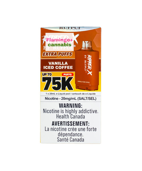 RufPuf Ripper-X Pre-Filled Pod 75k Puff MB Vanilla Iced Coffee