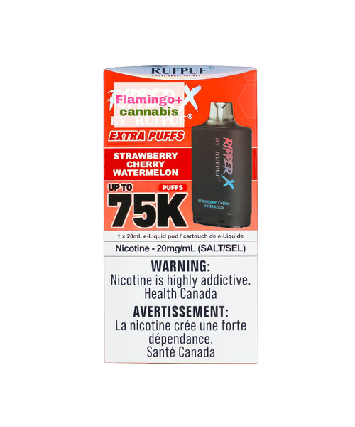 RufPuf Ripper-X Pre-Filled Pod 75k Puff MB Strawberry Cherry Watermelon