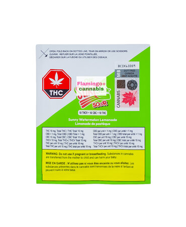 Olli Stikistix Olli StickiStix Sour Sunny Watermelon Lemonade THCV+CBC Gummies 4X2.5MG Olli Stikistix Olli StickiStix Sour Sunny Watermelon Lemonade THCV+CBC Gummies 4X2.5MG