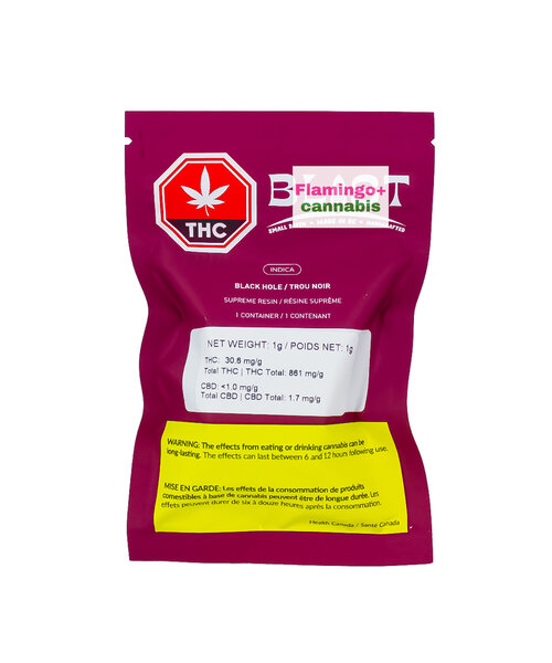Blast Black Hole Supreme Cured Indica Live Resin 1G