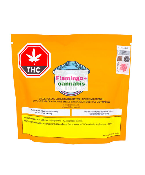 Fly North Space Tokens Citrus Sizzle Sativa Gummies 10X10MG