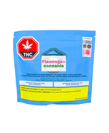 fly north space tokens Fly North Space Tokens Platinum Blueberry Indica Live Rosin Gummies 10X10MG