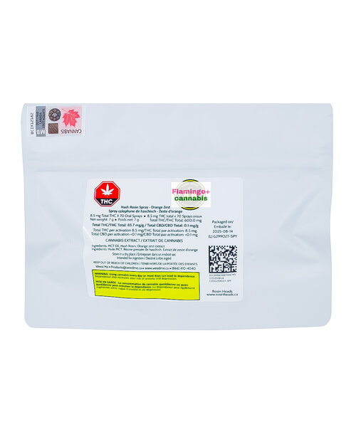 Rosin Heads Orange Zest Hash Rosin Spray 50ML