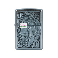 ZIPPO Lighter Street Chrome w/Emblem