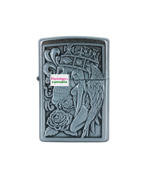 ZIPPO Lighter Street Chrome w/Emblem