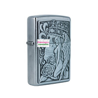 ZIPPO Lighter Street Chrome w/Emblem