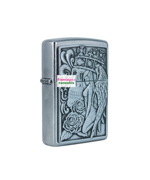 ZIPPO Lighter Street Chrome w/Emblem