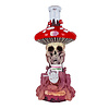 Lit Silicone LIT 10.5" Shrooms Skull Bong