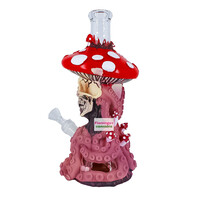 LIT 10.5" Shrooms Skull Bong