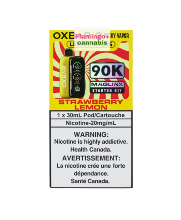 Rocky Vapor x OXBAR Rocky Vapor x OXBAR MAGLINK 90k Puff Starter Kit MB Strawberry Lemon Rocky Vapor x OXBAR Rocky Vapor x OXBAR MAGLINK 90k Puff Starter Kit MB Strawberry Lemon
