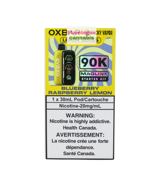 Rocky Vapor x OXBAR MAGLINK 90k Puff Starter Kit MB Blueberry Raspberry Lemon
