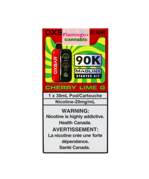 Rocky Vapor x OXBAR MAGLINK 90k Puff Starter Kit MB Cherry Lime G