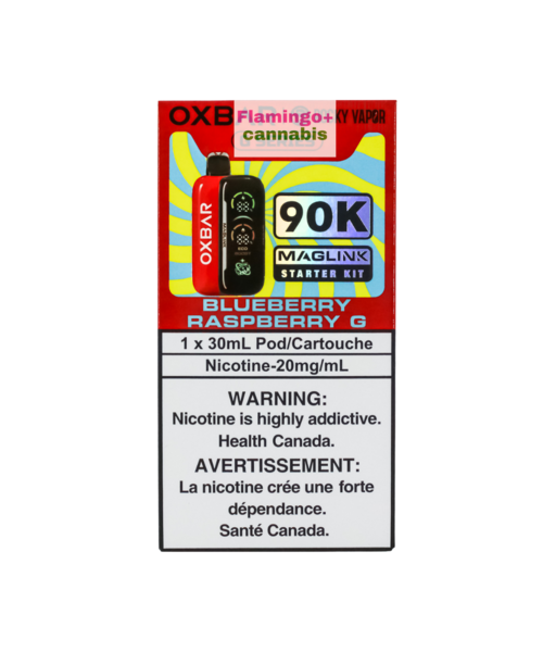 Rocky Vapor x OXBAR MAGLINK 90k Puff Starter Kit MB Blueberry Raspberry G