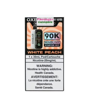 Rocky Vapor x OXBAR Rocky Vapor x OXBAR MAGLINK 90k Puff Starter Kit MB White Peach Rocky Vapor x OXBAR Rocky Vapor x OXBAR MAGLINK 90k Puff Starter Kit MB White Peach