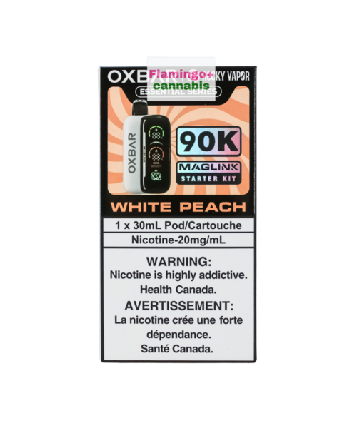 Rocky Vapor x OXBAR MAGLINK 90k Puff Starter Kit MB White Peach