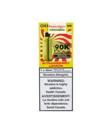 Rocky Vapor x OXBAR Rocky Vapor x OXBAR MAGLINK 90k Puff Pre-Filled Pod MB Strawberry Lemon Rocky Vapor x OXBAR Rocky Vapor x OXBAR MAGLINK 90k Puff Pre-Filled Pod MB Strawberry Lemon