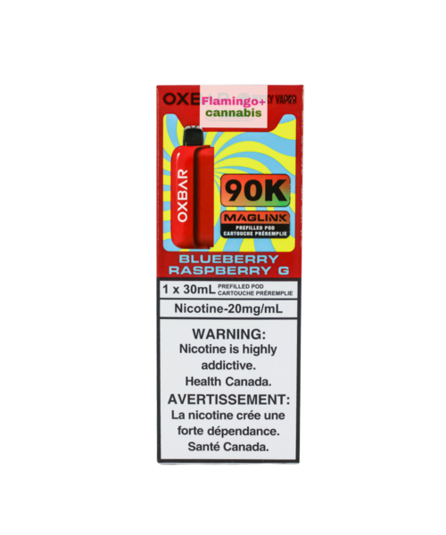 Rocky Vapor x OXBAR MAGLINK 90k Puff Pre-Filled Pod MB Blueberry Raspberry G