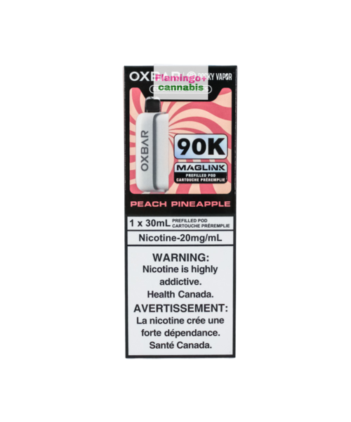 Rocky Vapor x OXBAR MAGLINK 90k Puff Pre-Filled Pod MB Peach Pineapple
