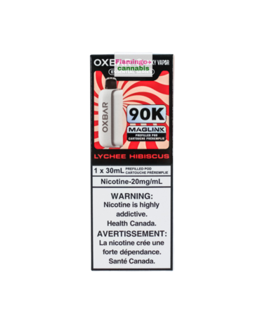 Rocky Vapor x OXBAR Rocky Vapor x OXBAR MAGLINK 90k Puff Pre-Filled Pod MB Lychee Hibiscus