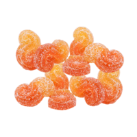 Sourz Fully Blasted Peach Orange 1:1 Hybrid Gummies 10X10MG