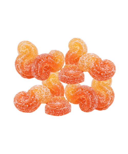 Sourz Fully Blasted Peach Orange 1:1 Hybrid Gummies 10X10MG