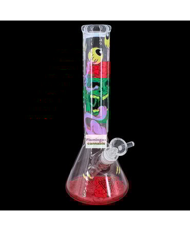 Red Eye Tek Red Eye Glass 12" Tongue Twister Beaker Bong