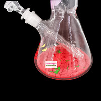 Red Eye Glass 12" Tongue Twister Beaker Bong