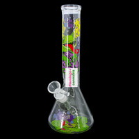 Red Eye Glass 12" Brain Frog Beaker Bong