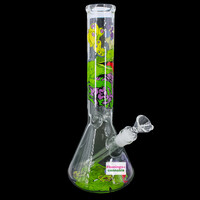 Red Eye Glass 12" Brain Frog Beaker Bong